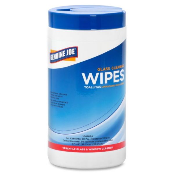 GJO10476CT Genuine Joe Glass Cleaning Wipes