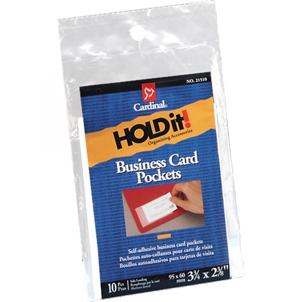 CRD21510 Cardinal HOLDit! Business Card Pockets