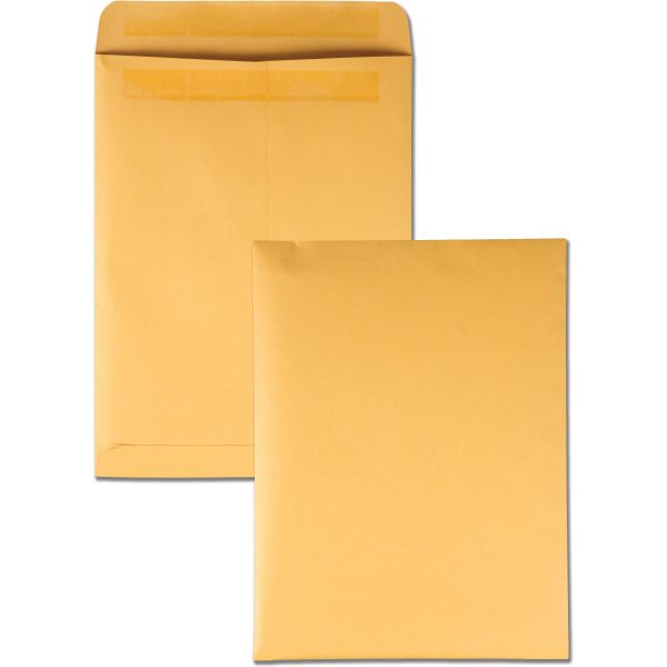 QUA43567 Quality Park Redi Seal Catalog Envelope, 9 x 12, Brown Kraft, 100/Box