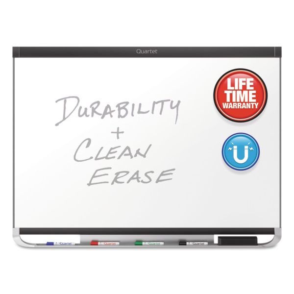 QRTP558GP2 Quartet Prestige 2 DuraMax Magnetic Porcelain Whiteboard, 96 x 48, Graphite Frame
