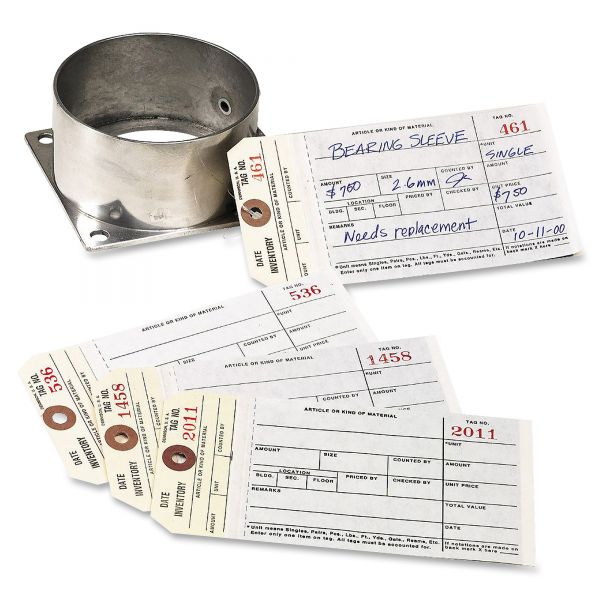 AVE15370 Avery Manifold Inventory Duplicate Tags, 1-500, 6 1/4 x 3 1/8, Manila/White, 500/Box