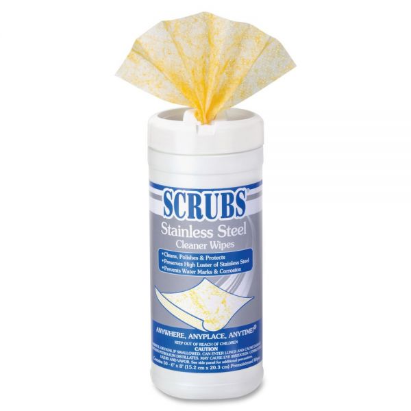 ITW91956CT SCRUBS Stainless Steel Cleaning Wipes