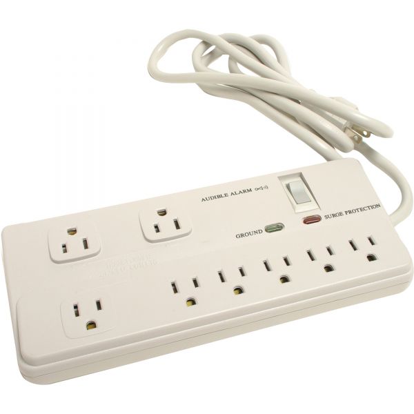 CCS25107 Compucessory 8-Outlet Strip Surge Protectors