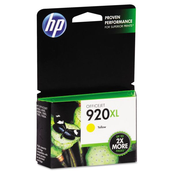 HEWCD974AN HP 920XL, (CD974AN) High Yield Yellow Original Ink Cartridge