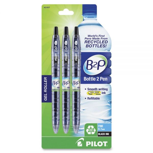 PIL31607 Pilot BeGreen B2P Bottle Roller Ball Retractable Gel Pens