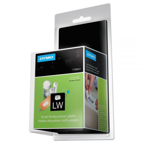 DYM1738541 DYMO LabelWriter Multipurpose Labels, 1 x 2 1/8, White, 500 Labels/Roll