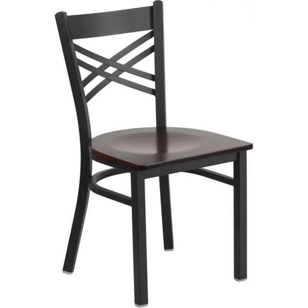 FHFXU6FOBXBKWALWGG Flash Furniture HERCULES Series ''X'' Back Restaurant Chair