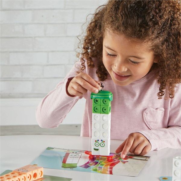 Learning Resources – Kit Maths Cubes MathLink – 100 Cubes, 30 Activités – Multiplication, Fractions, Volume – Dès 6 Ans
