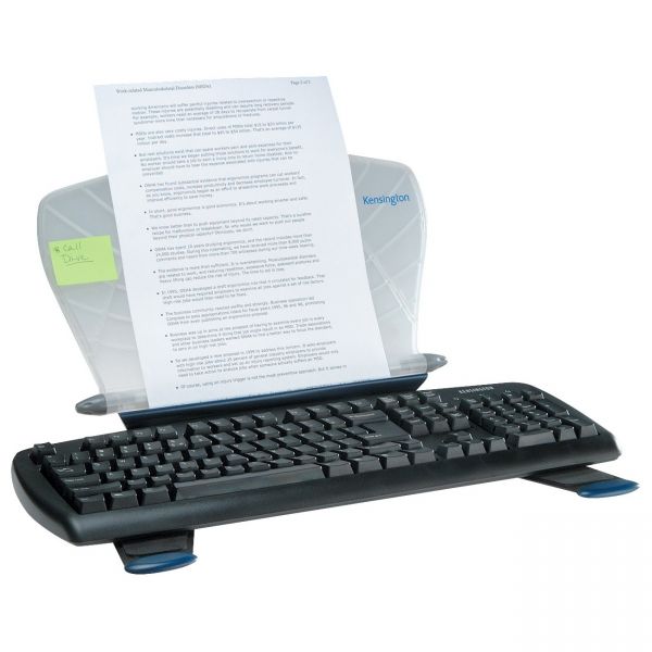 KMW62097 Kensington Insight In-Line Desktop/Platform Copyholder w/SmartFit System, Metal, White