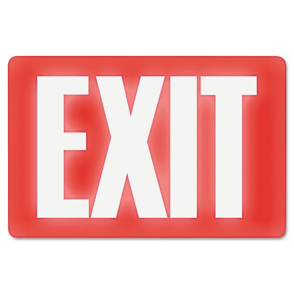 USS4792 Headline Sign Glow In The Dark Sign, 8 x 12, Red Glow, Exit