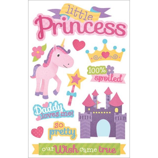 NOTM105403 Paper House 3D Stickers 4.5"x8.5"