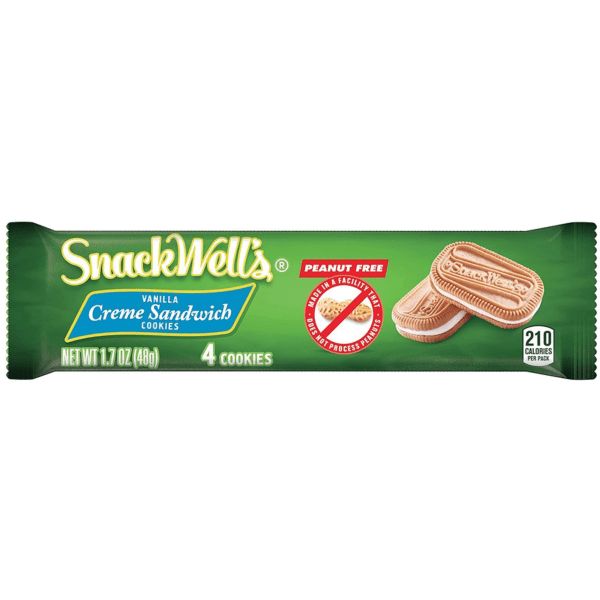 Snackwell Snackwells Nabisco SnackWell's Vanilla Creme Sandwich Cookies ...
