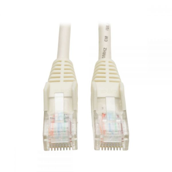 SYNX3328660 Tripp Lite 10ft Cat5e / Cat5 Snagless Molded Patch Cable RJ45 M/M White 10'