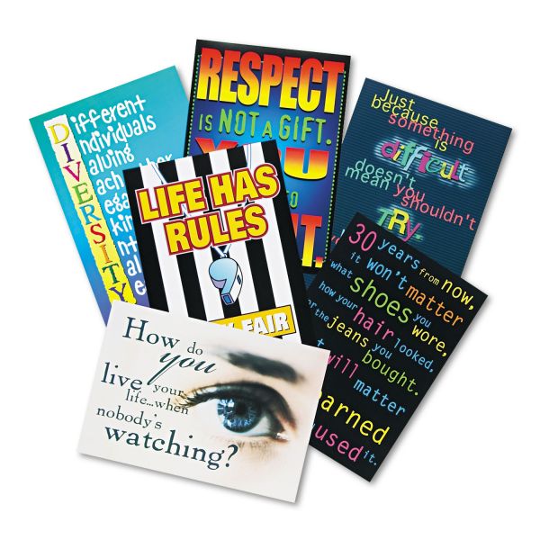 TEPTA6682 TREND "Building Character" ARGUS Poster Combo Pack, 13 3/8 x 9, 6/Pack