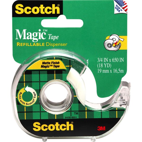 MMM122 Scotch Magic 3/4" Invisible Tape
