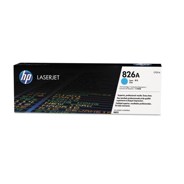 HEWCF311A HP 826A, (CF311A) Cyan Original LaserJet Toner Cartridge