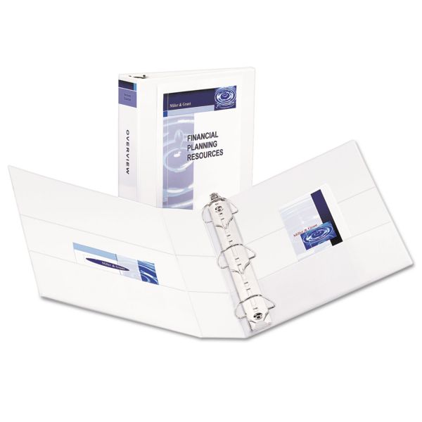 AVE09501 Avery Durable 3-Ring View Binder w/Nonlocking EZD Rings, 2" Capacity, White