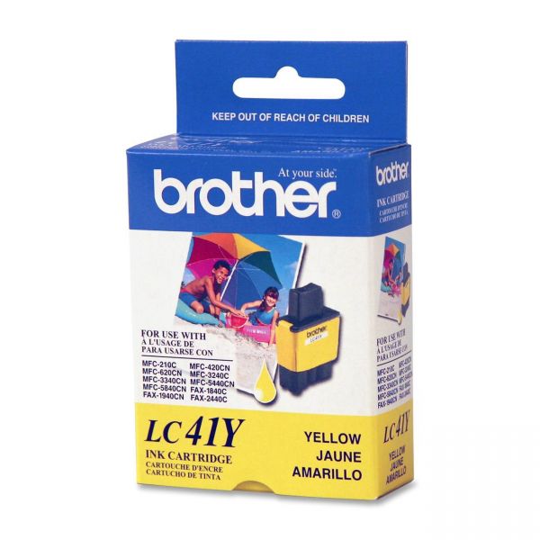 BRTLC41Y Brother LC41Y Yellow Ink Cartridge