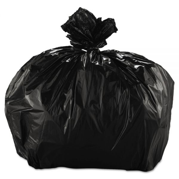 ESXGAT40XH FlexSol Low-Density Repro Can Liner, 33 x 39, 33-gal, 1.50 Mil, Black