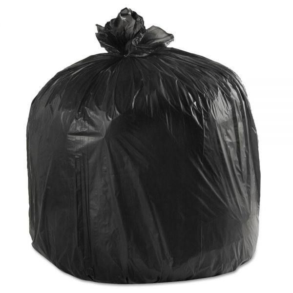 BWK4046H Boardwalk LD Can Liners, 40-45gal, .60mil, 40w x 46h, Black, 25 Bags/Roll, 4 Rolls/CT