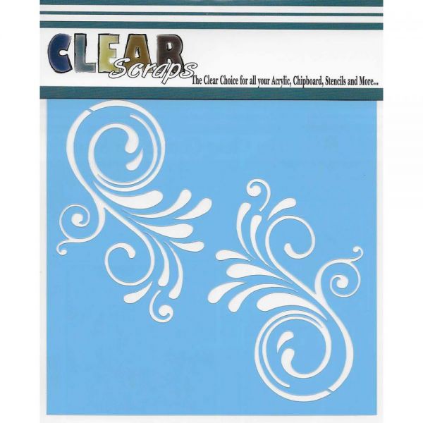 NOTM370572 Clear Scraps Stencils 12"X12"