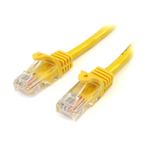 SYNX2711819 StarTech.com 15 ft Yellow Snagless Cat5e UTP Patch Cable