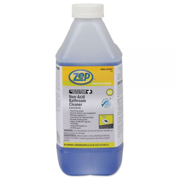 ZPER35901CT Zep Professional Advantage+ Concentrated Non-Acid Bathroom Cleaner, 67.6 oz Bottle, 4/Carton
