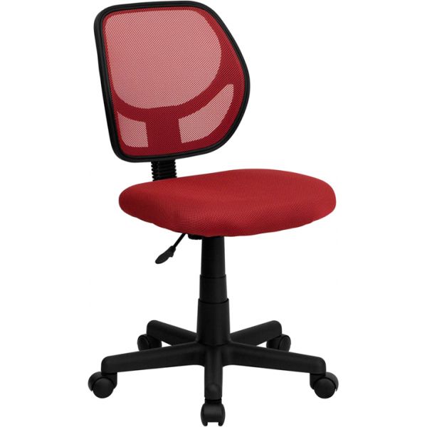 FHFWA3074RDGG Flash Furniture Low Back Mesh Task Chair