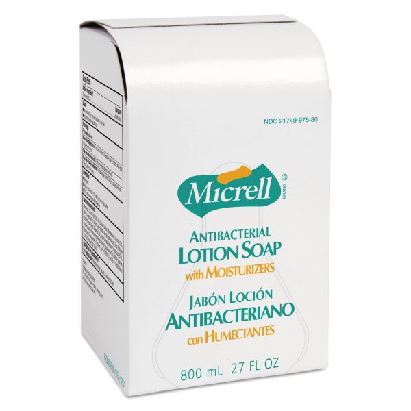GOJ975712EA MICRELL Antibacterial Lotion Soap Refill, Light Scent, Liquid, 800mL