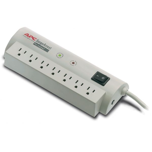 APWPER7T APC SurgeArrest Personal Power Surge Protector, 7 Outlets, 6 ft Cord, 240 Joules