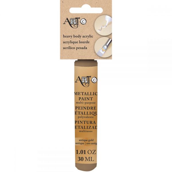 NOTM307734 Art-C Heavy Body Metallic Antique Gold Acrylic Paint