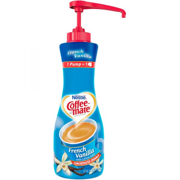 NES22075 Coffee-mate Liquid Coffee Creamer, French Vanilla, 21oz Pump Bottle