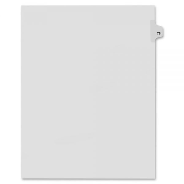KLF82278 Kleer-Fax 80000 Series Side Tab Legal Index Dividers