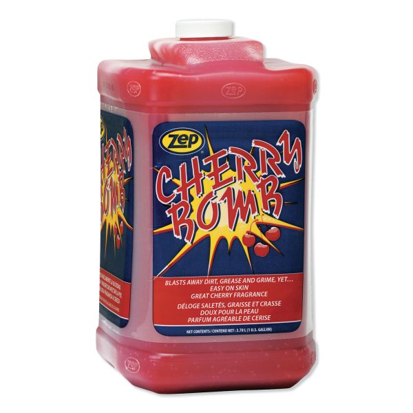Zep Cherry Bomb Hand Cleaner, Cherry Scent, 1 gal Bottle, 4/Carton