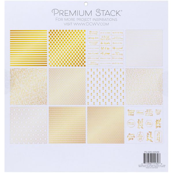Dcwv Sticker Stack DCWV Single-Sided Cardstock Stack 12