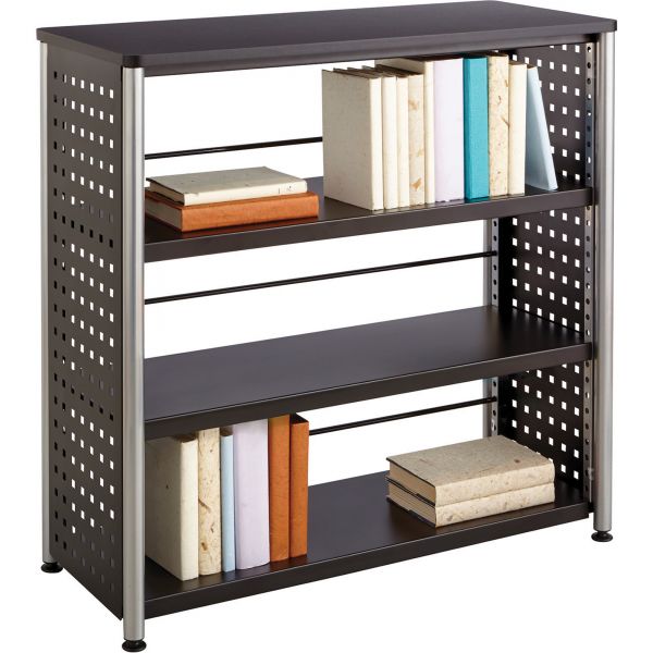 SAF1602BL Safco Scoot 3-Shelf Metal Bookcase