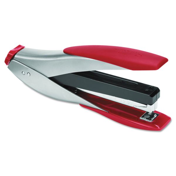 SWI66526 Swingline SmartTouch Stapler, Full Strip, 25-Sheet Capacity, Silver/Red