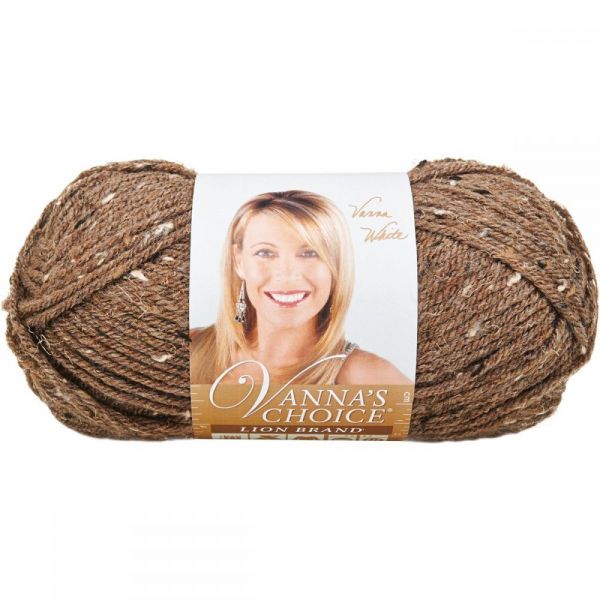 Gomitolo Di Filato Lion Brand Vanna's Choice, Colore Grigio Marmo, 100g/170m, 100% Acrilico, Peso Worsted