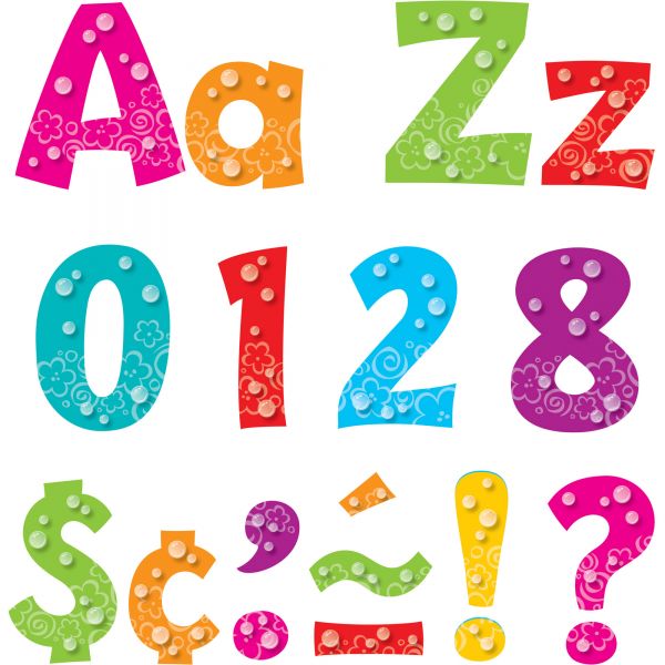 TEP79757 Trend Bubbles Playful Uppercase/Lowercase Ready Letters