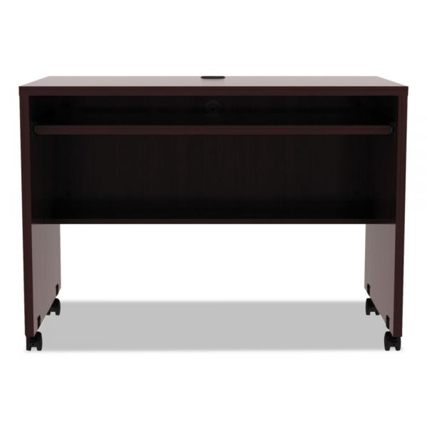 ALEVA204224MY Alera Valencia Mobile Workstation Desk, 41 3/8 x 23 5/8 x 29 7/8, Mahogany