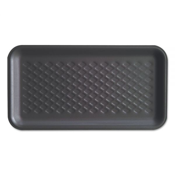 GNPW1010SBK Genpak Supermarket Trays, Black, Foam, 10 3/4 x 5 3/4 x 5/8, 125/Bag, 4 Bags/Carton