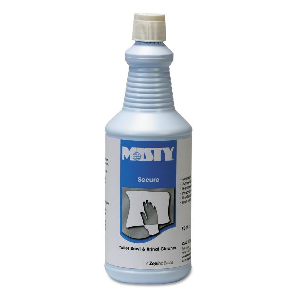 AMR1038801 Misty Secure Hydrochloric Acid Bowl Cleaner, Mint Scent, 32oz Bottle, 12/Carton