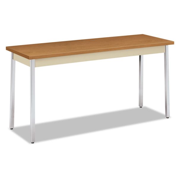 HONUTM2060CLCHR HON Utility Table, Rectangular, 60w x 20d x 29h, Harvest/Putty