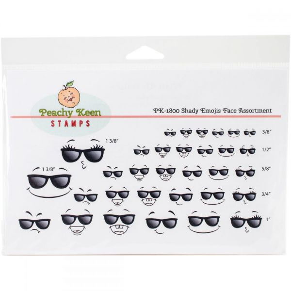 NOTM425746 Peachy Keen Stamps Clear Face Assortment 32/Pkg