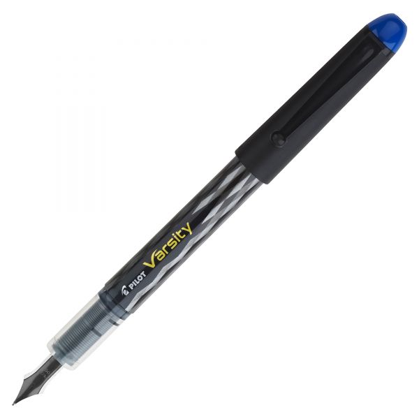 PIL90011 Pilot Varsity Fountain Pen, Blue Ink, 1mm