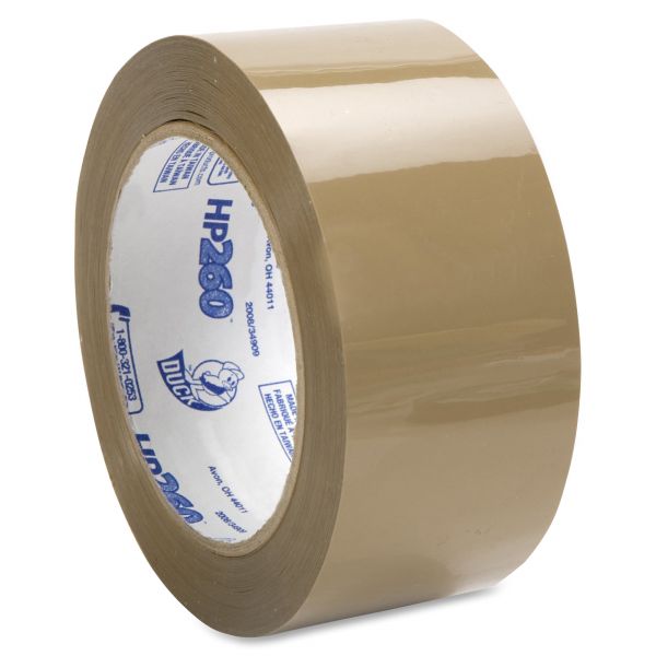 DUCHP260T Duck Carton Sealing Tape 1.88" x 60yds, 3" Core, Tan