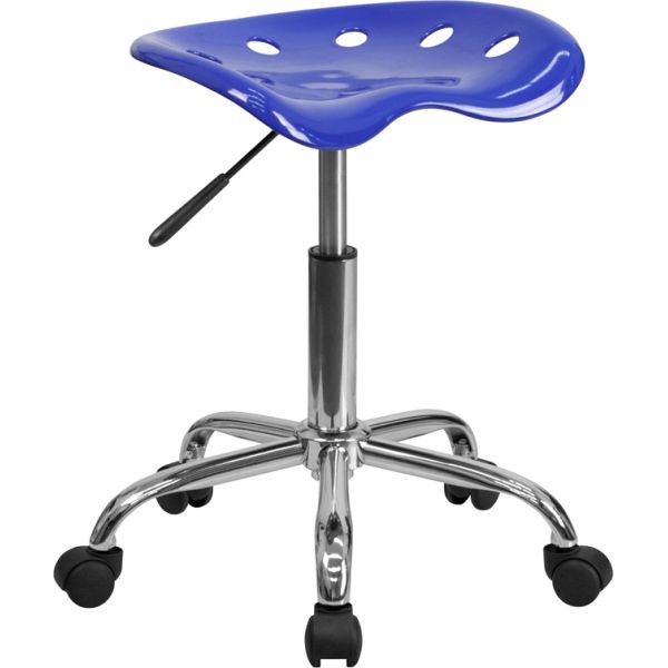 FHFLF214ANAUTICALBLUEGG Flash Furniture Vibrant Tractor Seat Stool