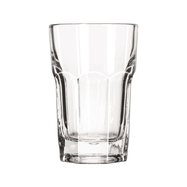 LIB15236 Libbey Gibraltar Glass Tumblers, Hi-Ball, 9oz, 3 3/4" Tall, 36/Carton
