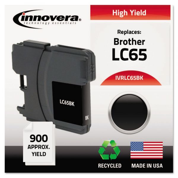 IVRLC65BK Innovera Remanufactured LC65BK High-Yield Ink, Black