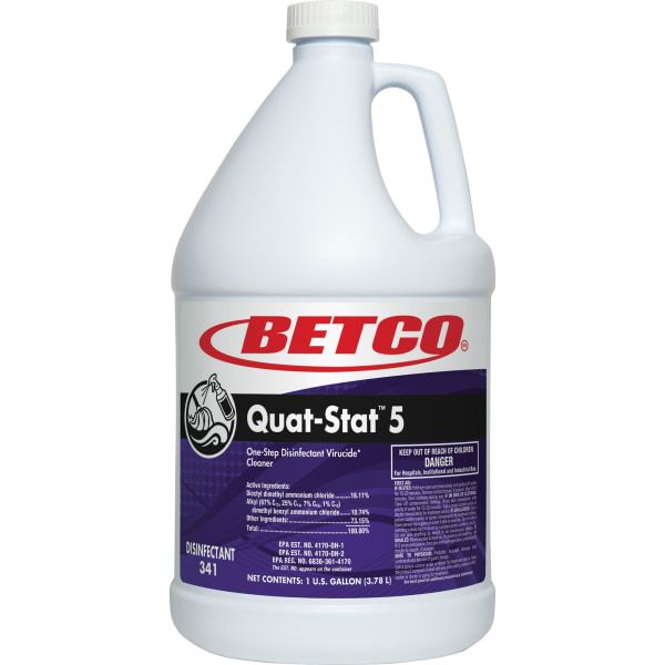 Betco QuatStat 5 Disinfectant Gallon Concentrate Liquid